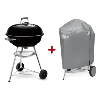 Starter Pack Weber - Gratar carbuni Compact Kettle 57 cm 
