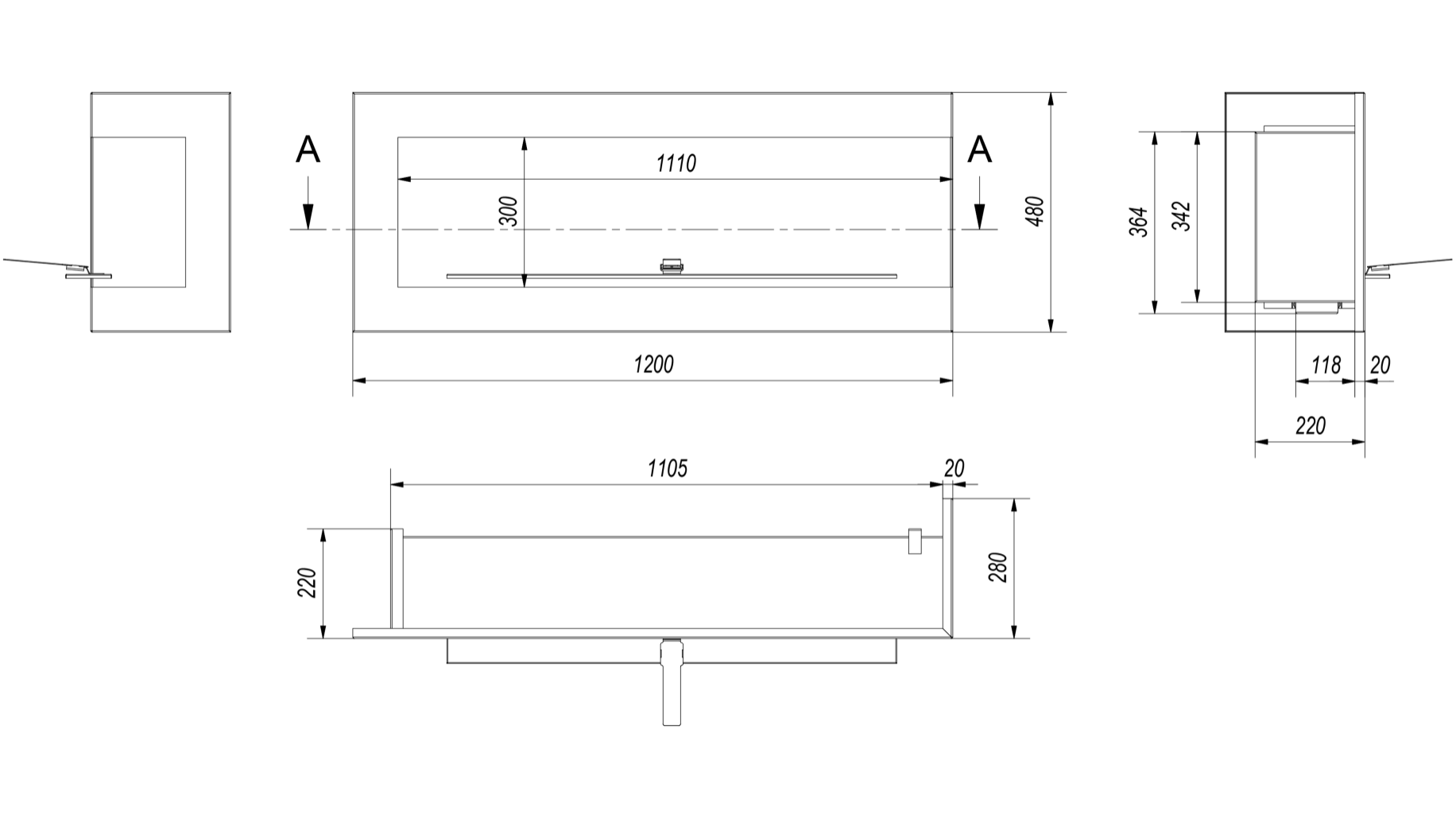 delta-negru-colt-dreapta-120-x-48-x-28-cm-deltap1200tuv