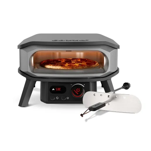 Cuptor pizza electric Cozze PREMIUM 34 cm - usita si piatra de pizza,  termometru digital - inclusiv scut termic