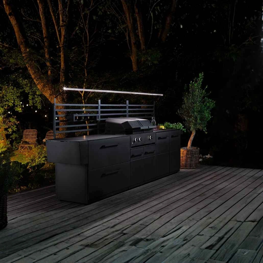 Bucatarie exterioara Cozze cu Quattro 900, grilaj panou spate si iluminare LED -  310 x 60 cm  (6).jpg