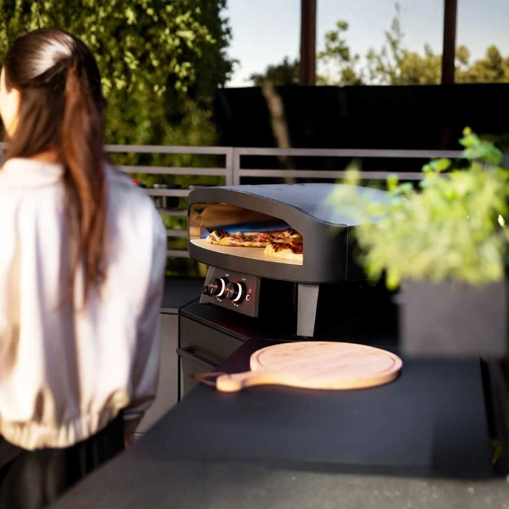 Cuptor pizza pe gaz 60 cm Cozze 24 Negru + Regulator gaz (8).jpg