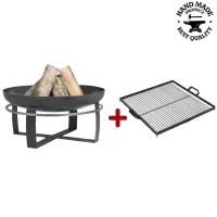 Vatra VIKING 80 cm cu gratar otel 58x58 cm