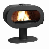 Soba fonta pe picior Fifty 10-15kW - Negru