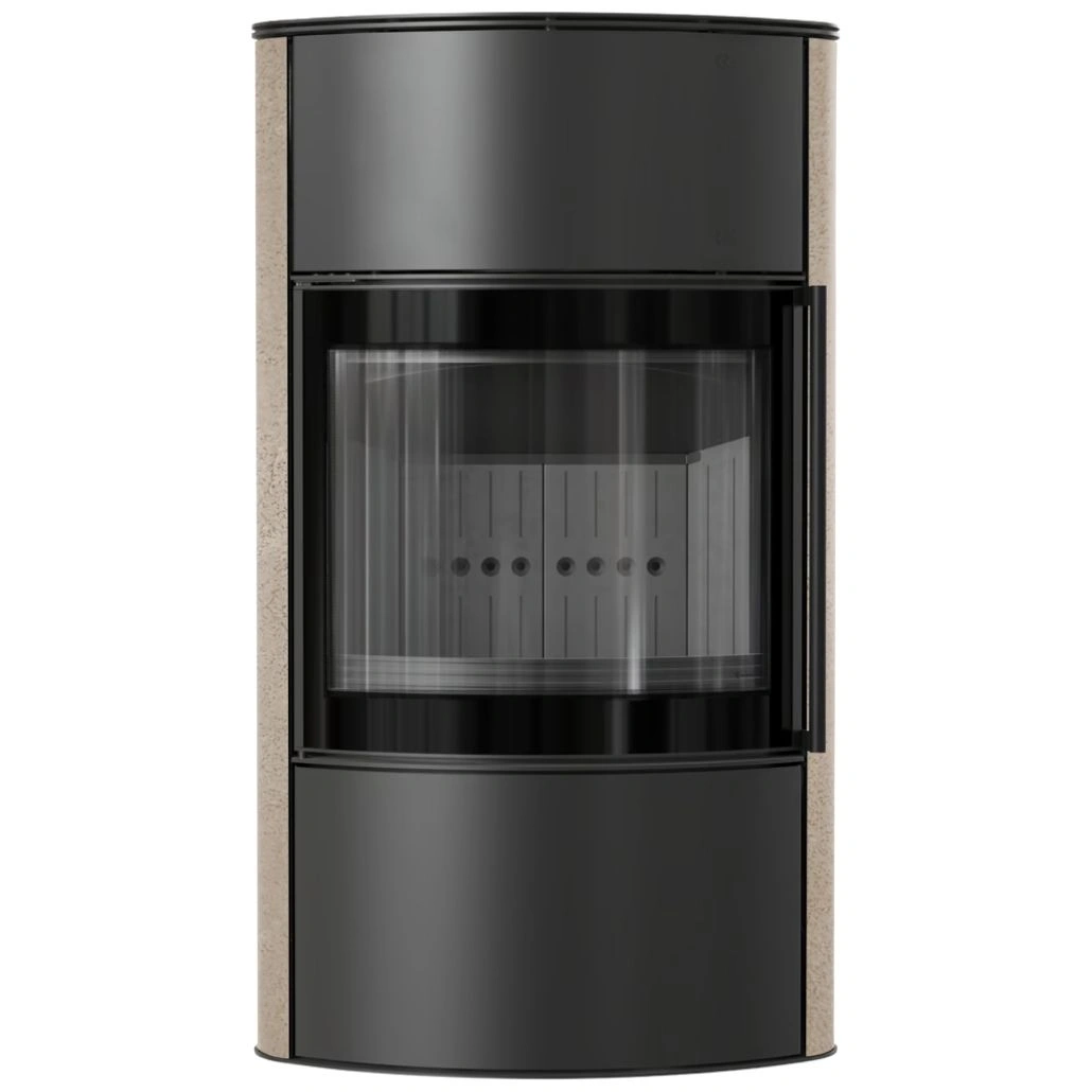 Soba Bjorn High 7kW ceramica Gold Satin cu capac otel - samota neagra (1).jpg