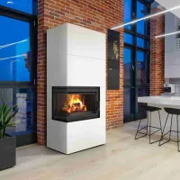 SIMPLE BOX stanga alb - semineu complet