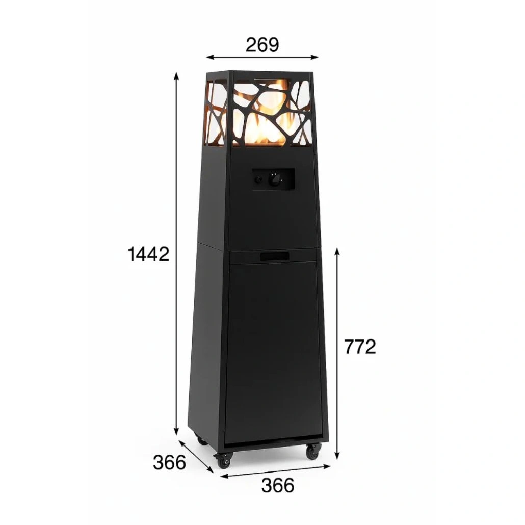 Incalzitor pe gaz PYRAMID negru + husa (6).jpg