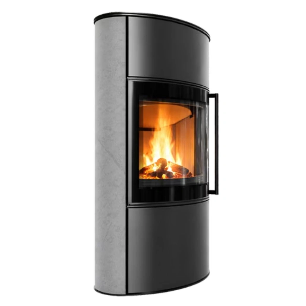 Soba Bjorn High 7kW ceramica Gray Satin cu capac otel (1).jpg