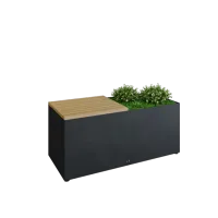 Banca OFYR negru + spatiu de plante