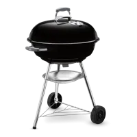 Gratar carbuni Compact Kettle 57 cm - Negru