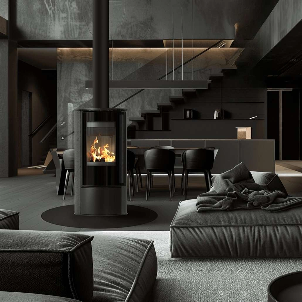 Soba Erik 5.5kW ceramica Grafite Satin - maner lemn - samota neagra (4).jpg