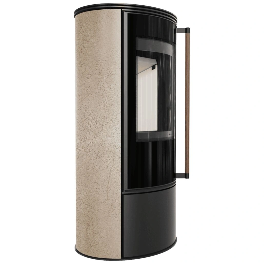 Soba Erik 5.5kW Gold Satin - maner lemn (2).jpg