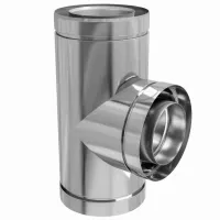 RACORD T TUBULATURA INOX  - 130/200 - 90GR