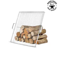 Gratar inox 44x44 cm pentru vatra de foc 60 cm