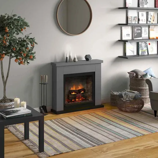 Frode Solid Grey semineu electric PowerFlame 2