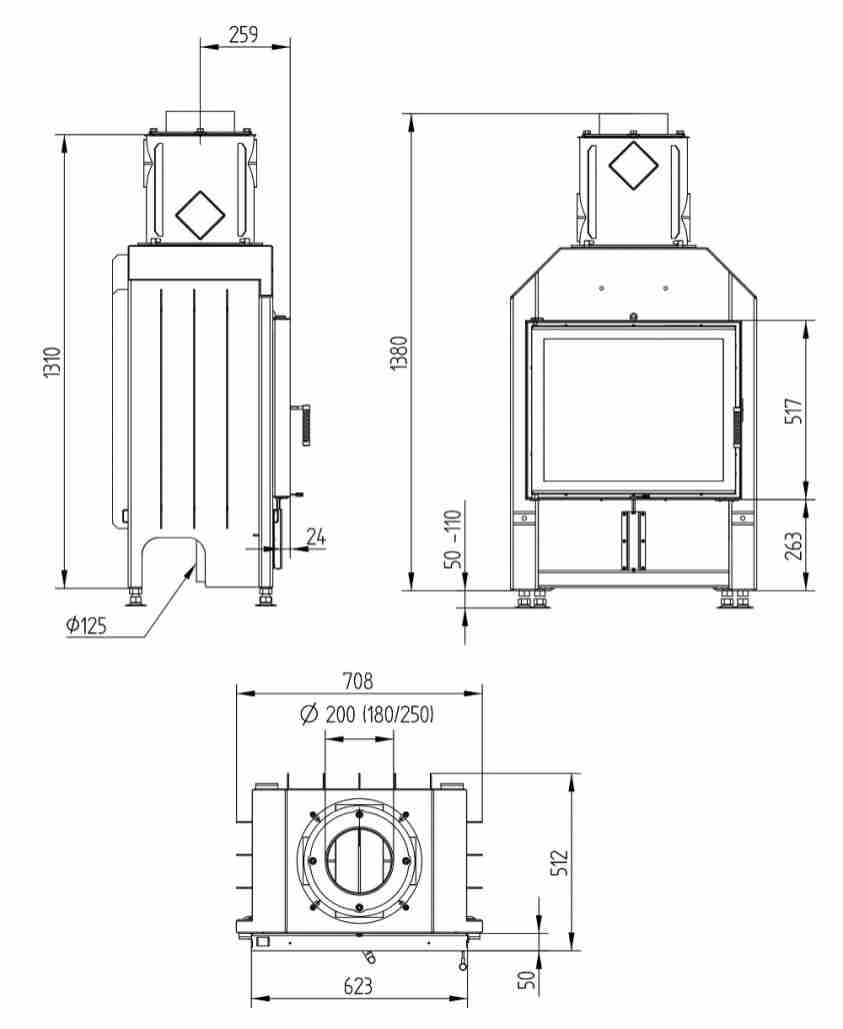 haka-6351-recuperator-rama-acoperire-8cm-2x45-h1000672-h1000060