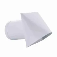 Grila admisie alba fi100 - anti vant/ploaie