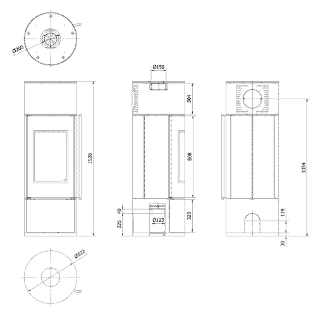 Soba otel AMBLER 7kW - Maner lemn (3).jpg