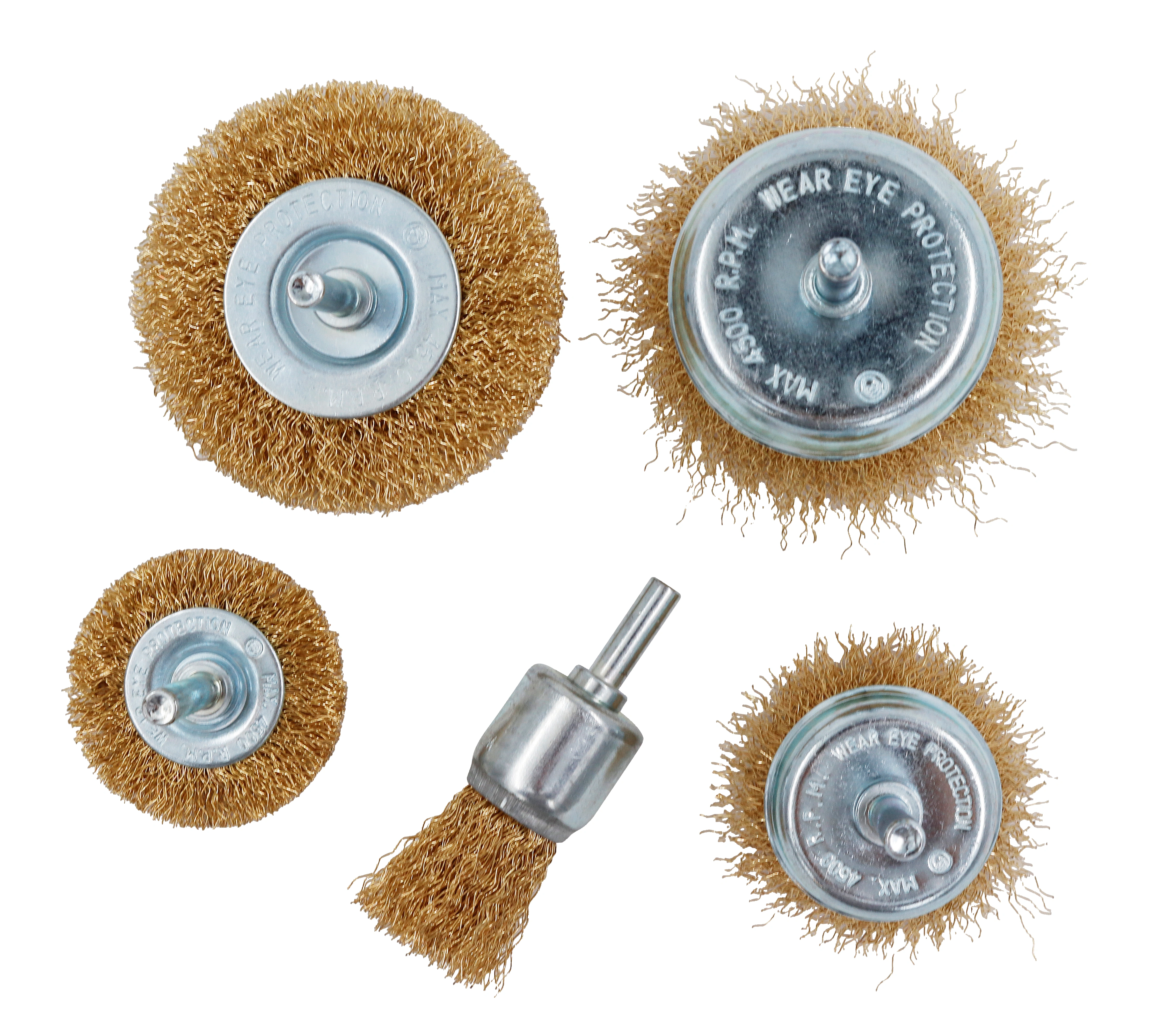 Set perii de sarma pentru bormasina, 5 piese