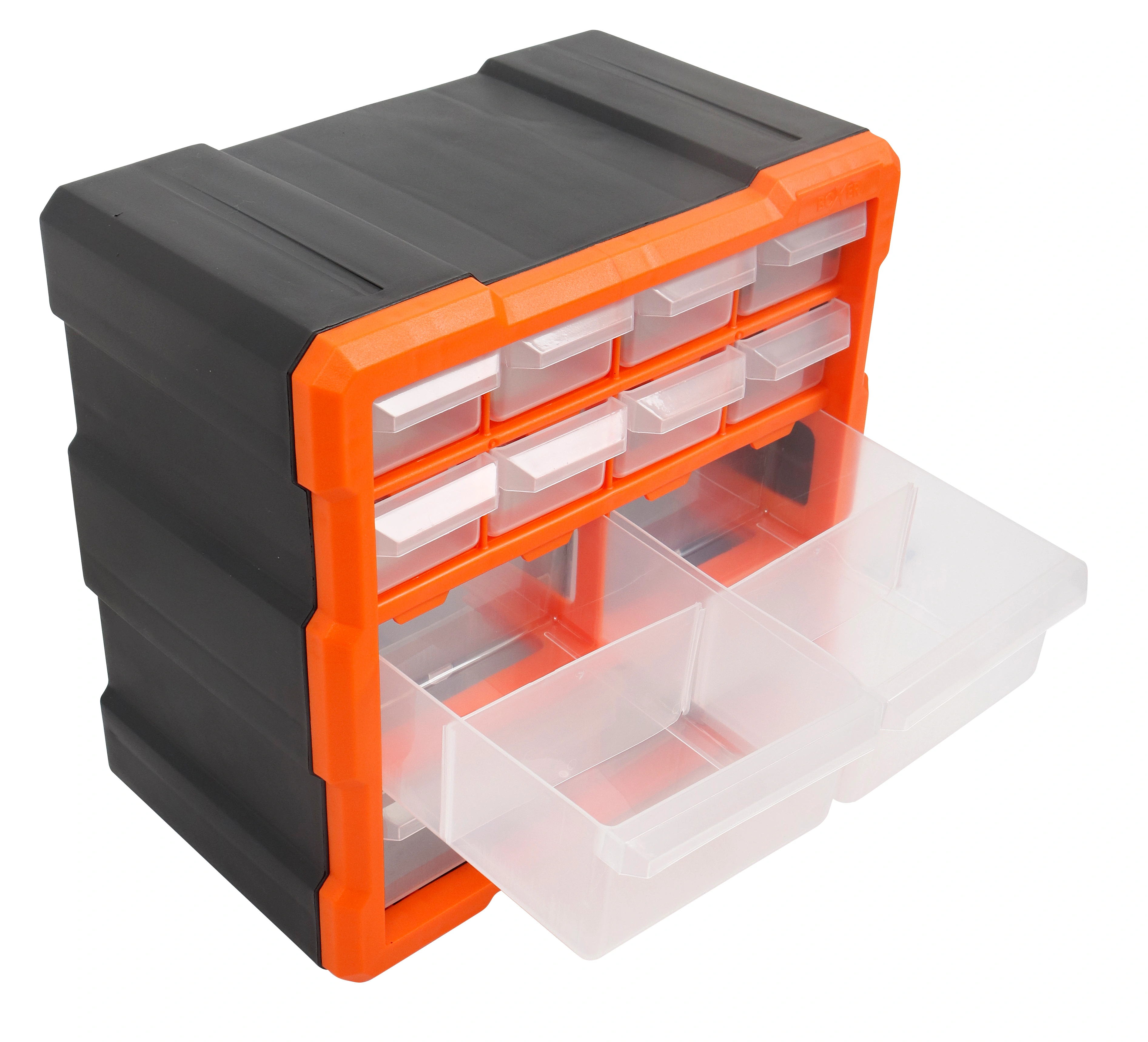 Cutie organizator suruburi si piese mici, 12 sertare depozitare, 26 x 27 x 16 cm