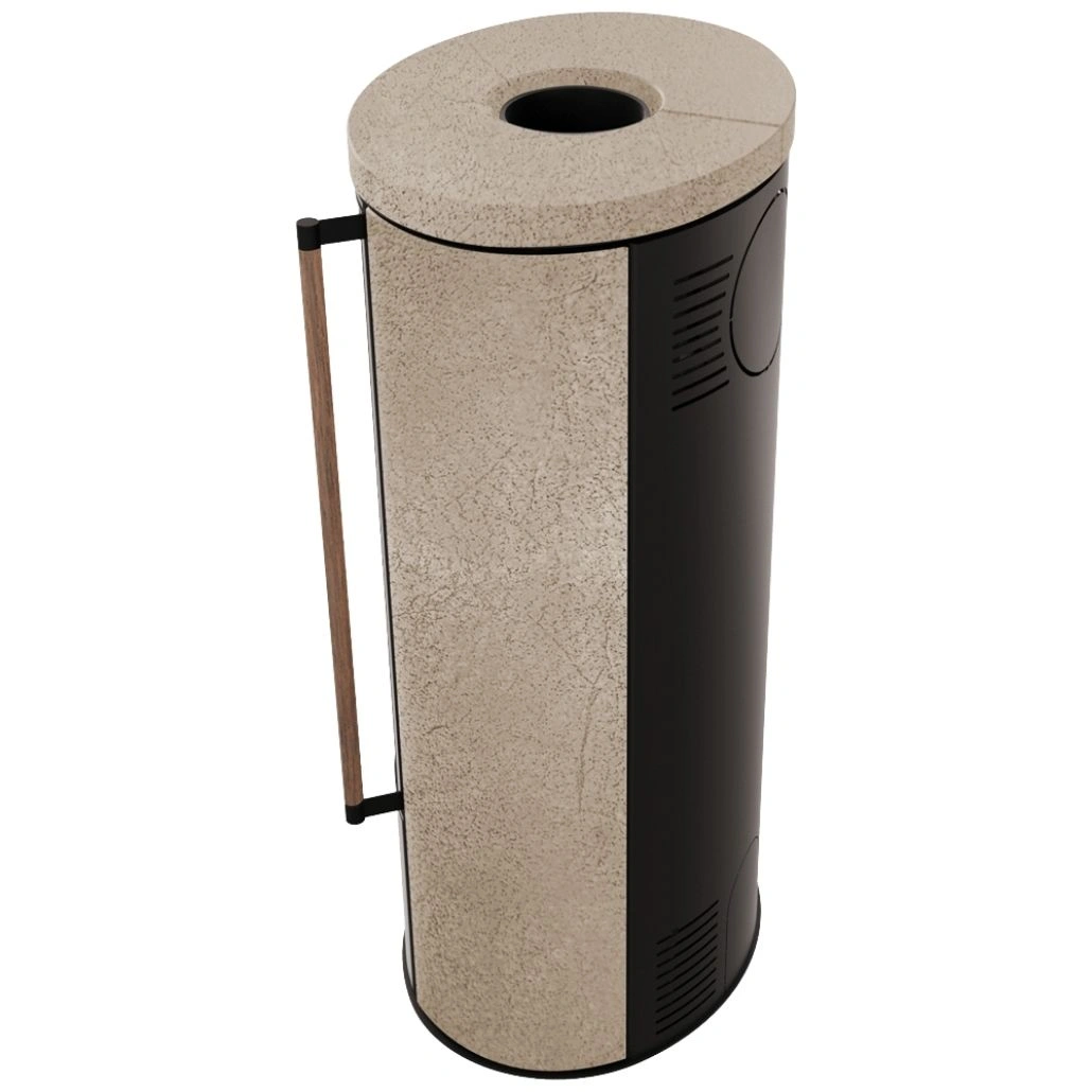 Soba Erik 5.5kW ceramica Gold Satin - maner lemn (3).jpg