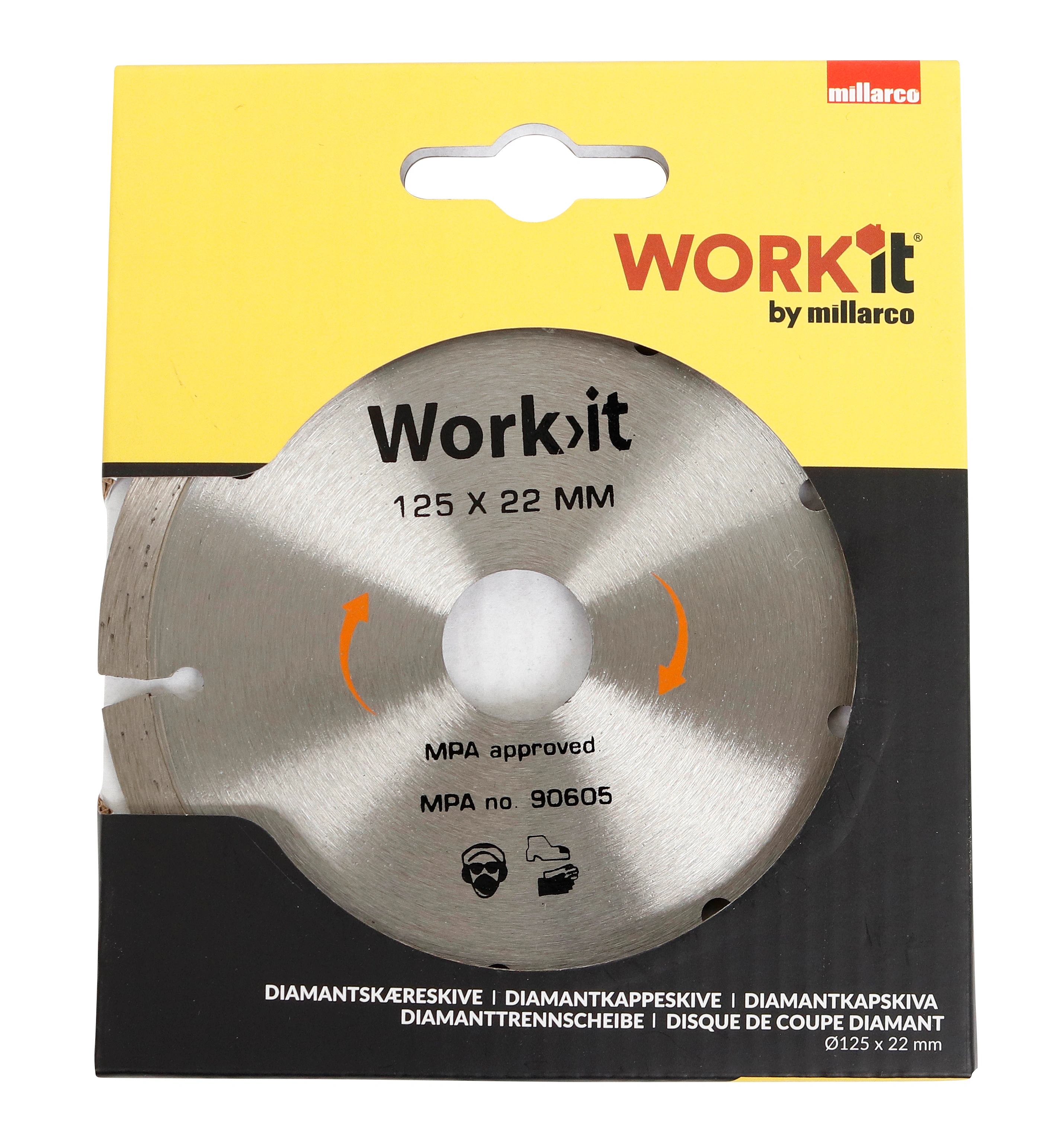 Disc diamantat BoxerÂ®, pentru taiat, 125 x 22 mm