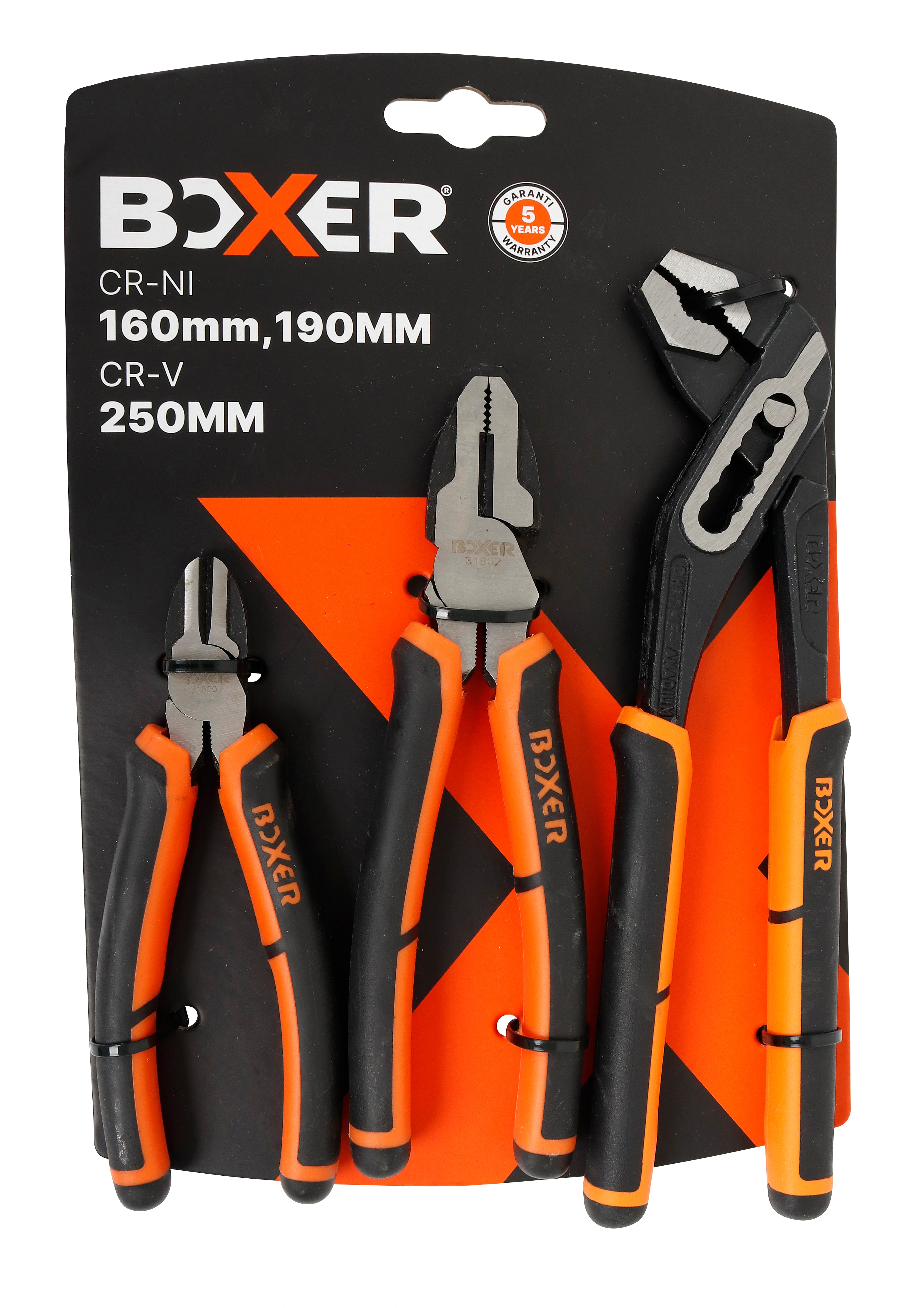 Set clesti BoxerÂ® cu tais lateral, patent combinat si taiere tevi