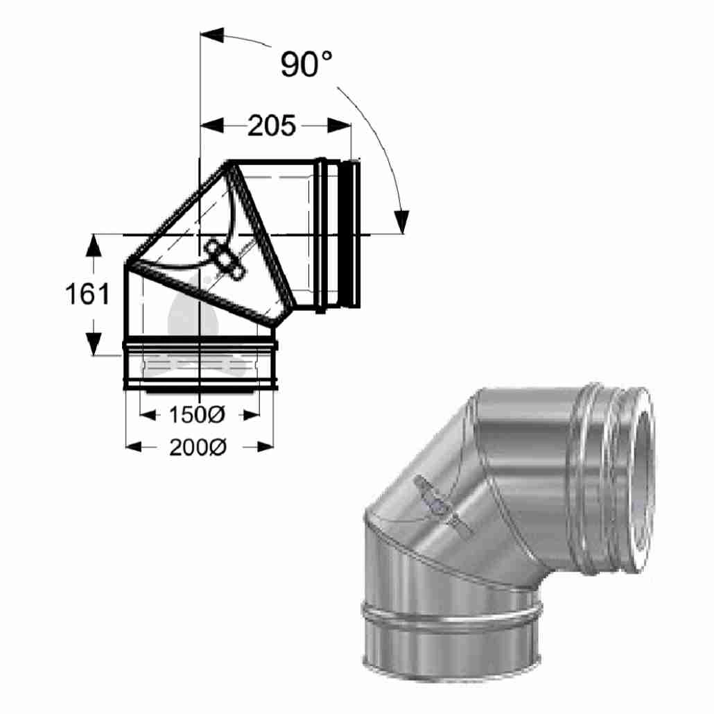 cot-tubulatura-inox-izolata-fi150-cu-vizitare-90gr-s0323