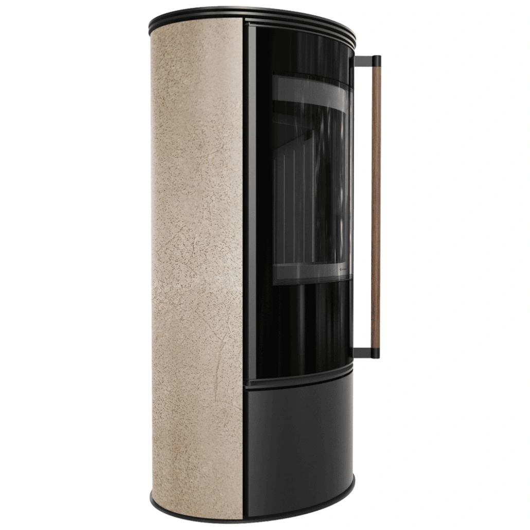 Soba Erik 5.5kW Gold Satin - maner lemn - samota neagra (2).jpg