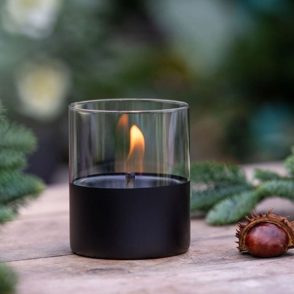 Pachet lumanare ambientala TenderFlame LILLY 10 BLACK GLASS + TenderFuel 500ml (2).jpg