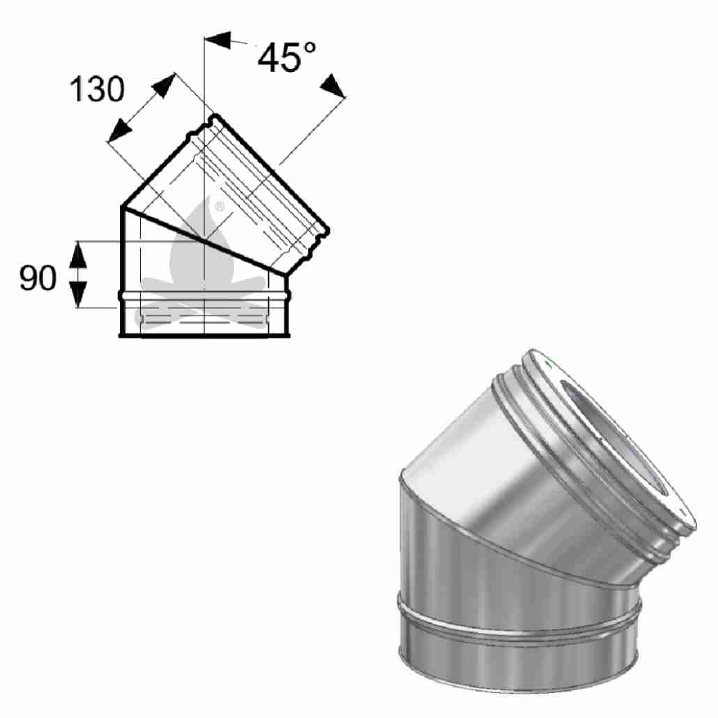 cot-tubulatura-inox-izolata-fi180-45gr-s0623