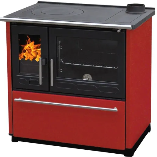 Soba de gatit PLAMEN 850 Rosu - 8kW - racord dreapta