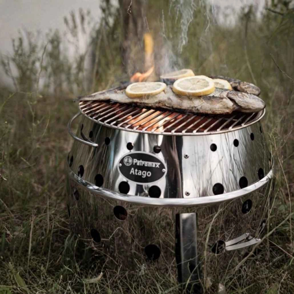 Gratar carbuni Atago cu capac si geanta transport (3).jpg