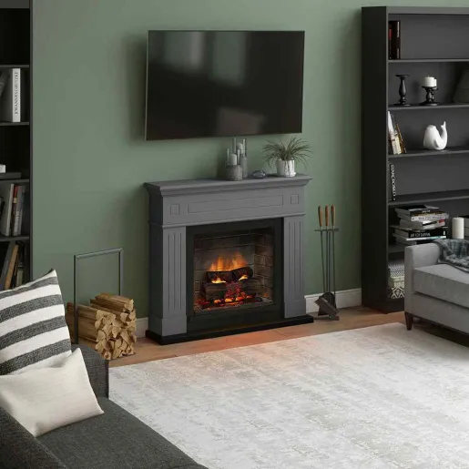 Larsen Solid Grey semineu electric PowerFlame 2