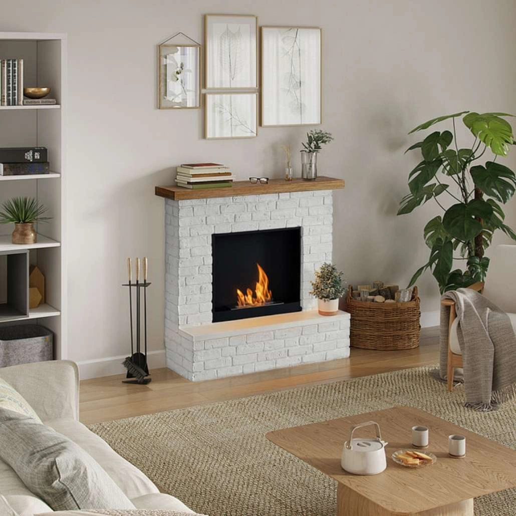 Rolf Brick White Semineu cu bioetanol FreeFlame.jpg