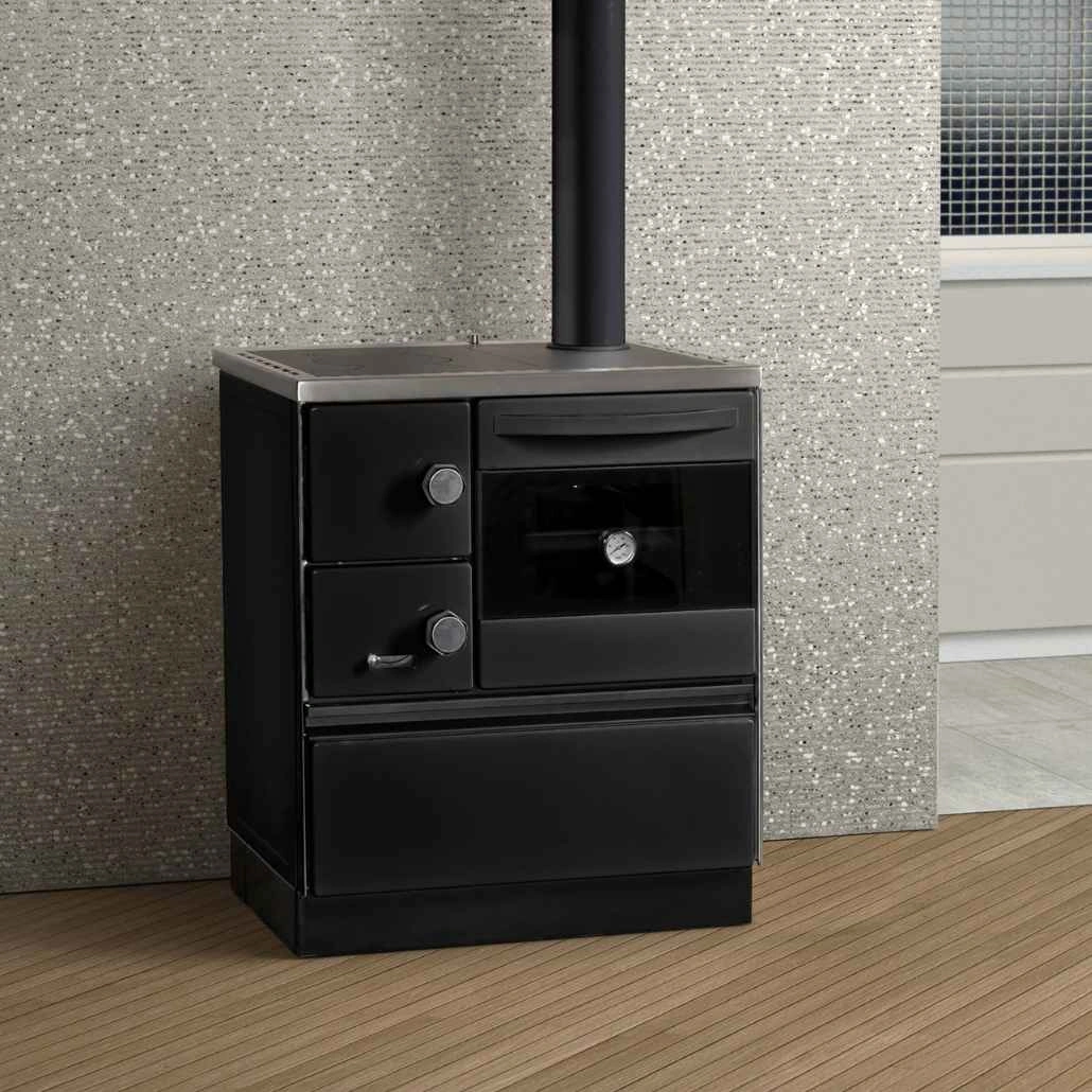 Soba de gatit pe lemne - ROYAL 720 2.0 R - Negru (1).jpg