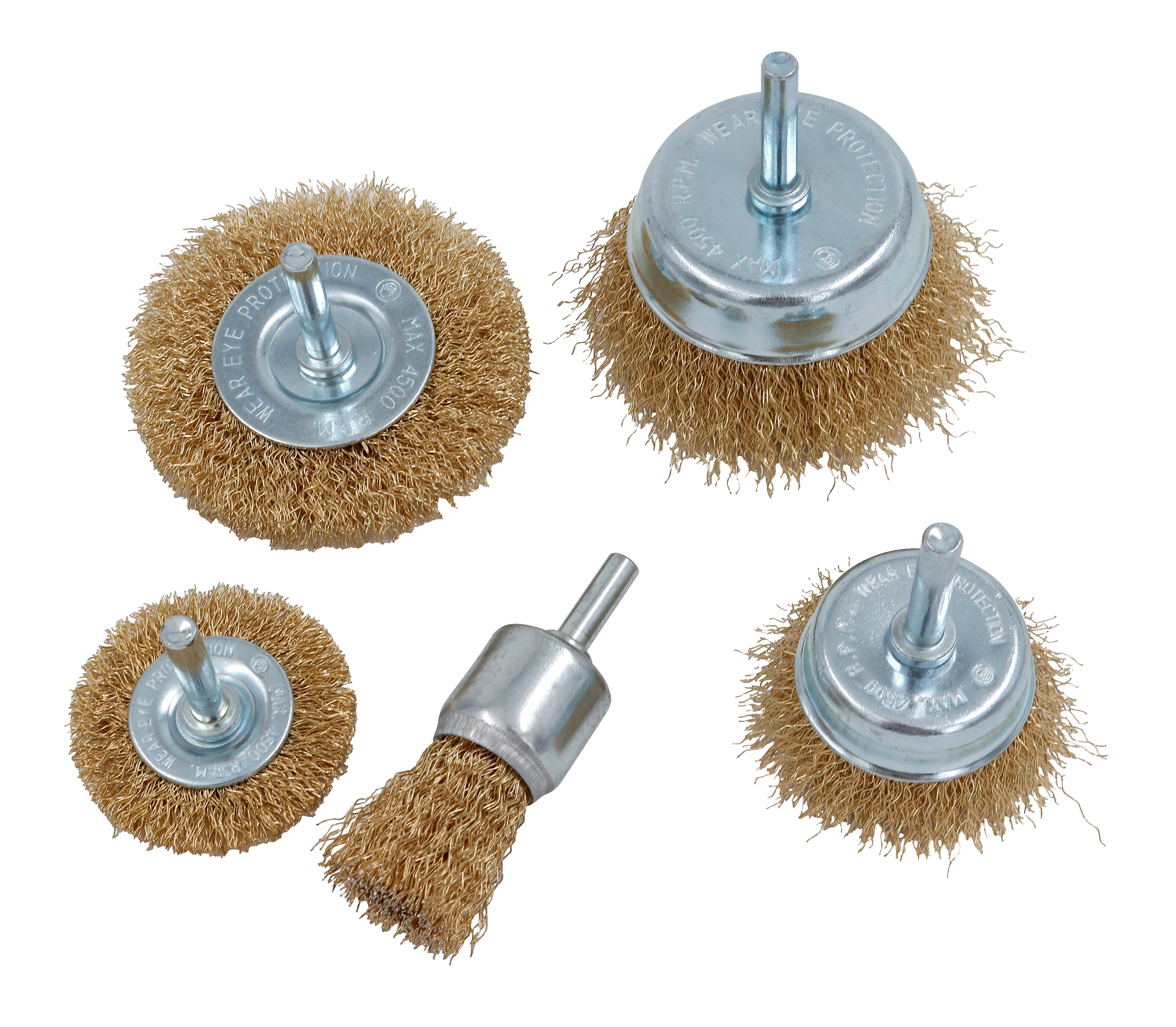 Set perii de sarma pentru bormasina, 5 piese