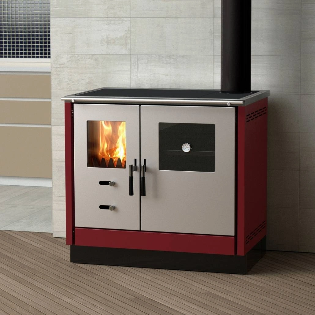 Soba de gatit pe lemne - AS II R - Rosu inchis (1).jpg