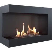 DELTA negru colt stanga - 70 x 48 x 28 cm
