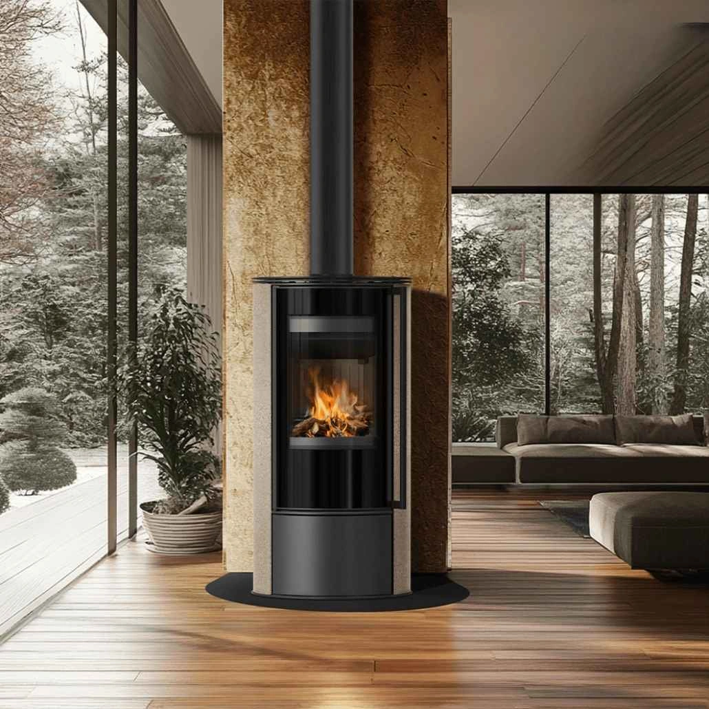Soba Erik 5.5kW Gold Satin - samota neagra (6).jpg