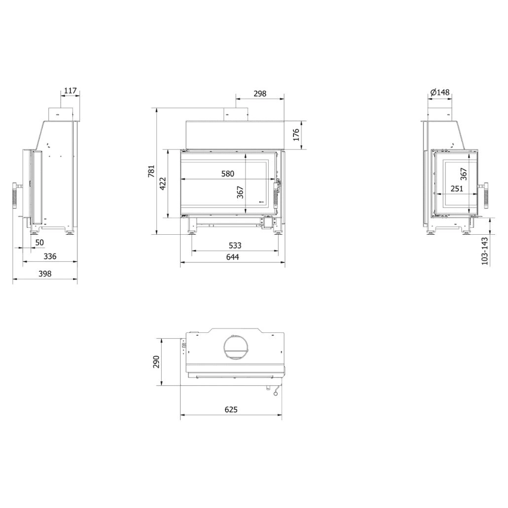 simple-s-modern-7-8kw-sticla-stanga-fara-stalp-simpleslbs