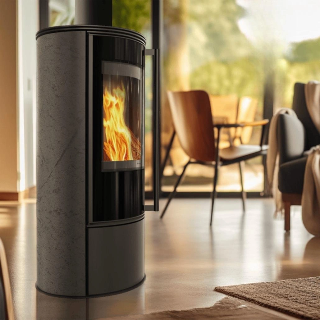 Soba ERIK 5.5kW Grafite Satin - maner lemn - samota neagra (4).jpg