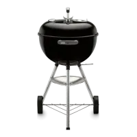 Gratar carbuni Classic Kettle 47 cm - Negru