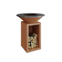 Gratar OFYR Corten 85 SD cu vatra de gatit pe lemne