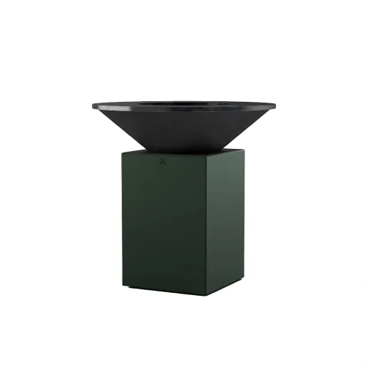Gratar OFYR 100 Chrome Green cu vatra de gatit pe lemne - Editie aniversara