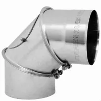  Cot inox reglabil fi 180 / 0-90 gr - 0,8mm