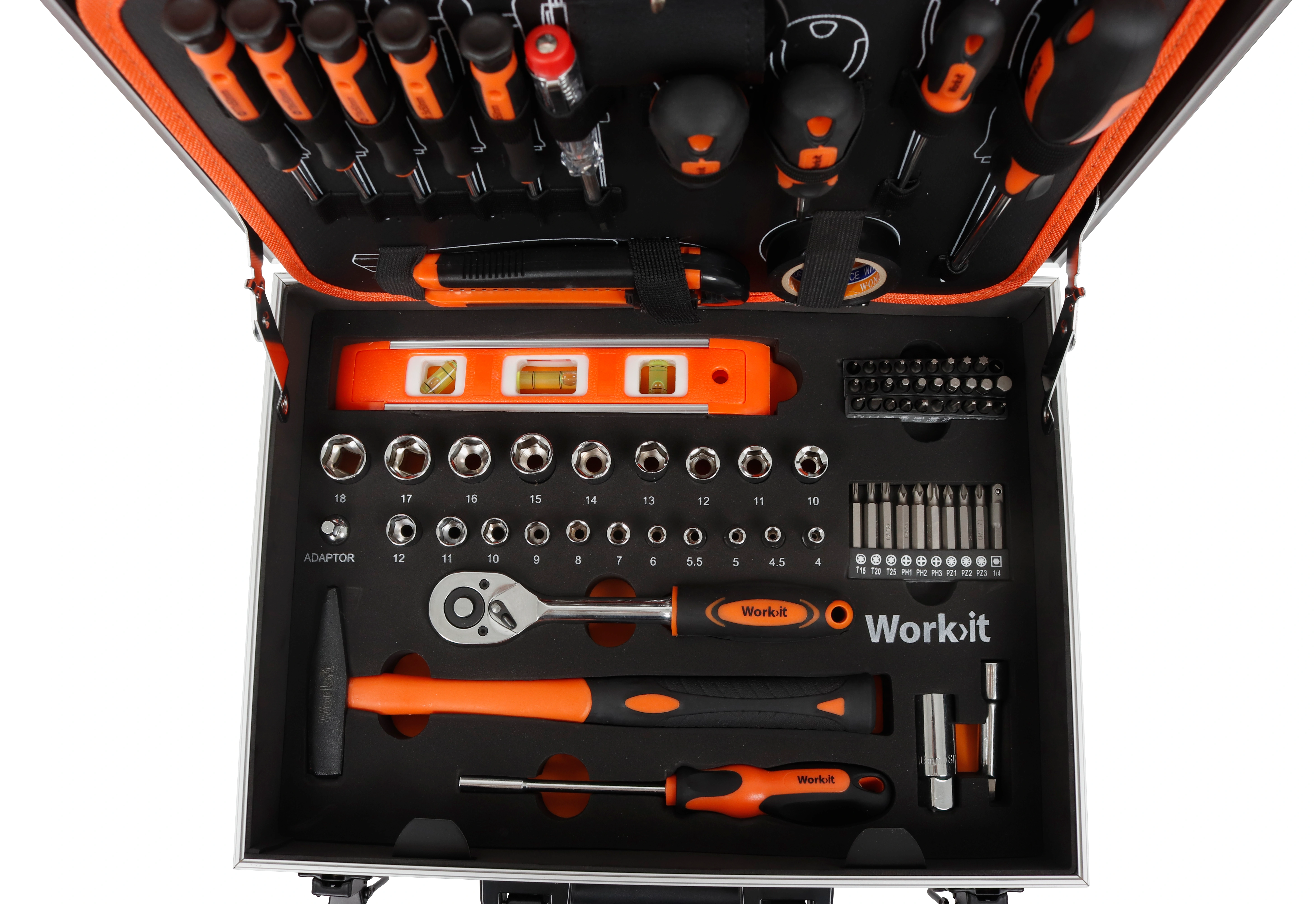 Cutie scule Work>itÂ®, 107 piese