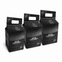 Pachet 3 x Carbuni de cocos 2kg pentru gratar de masa OFYR