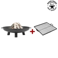 Vatra BALI 80 cm cu gratar otel 58x58 cm