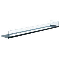 Sticla decorativa DELTA negru colt dreapta 120 x 48 x 28