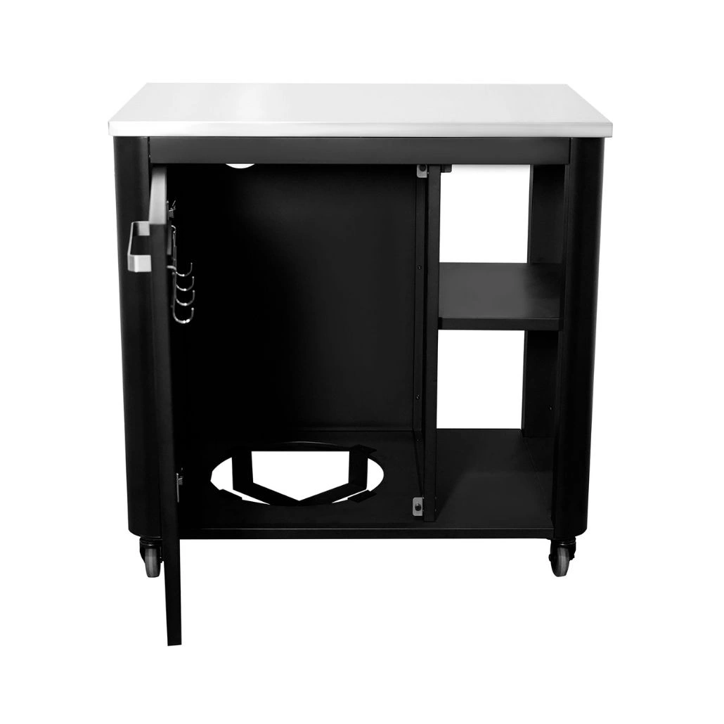 Pachet Bucatarie exterioara Cozze cu blat si chiuveta inox, modul de colt si masa inox (7).jpg